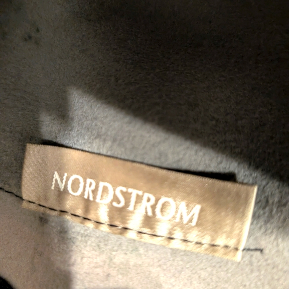 Nordstrom‎ Lilac &Black Wool Mushroom Bucket Hat With Side Bow - Picture 7 of 7